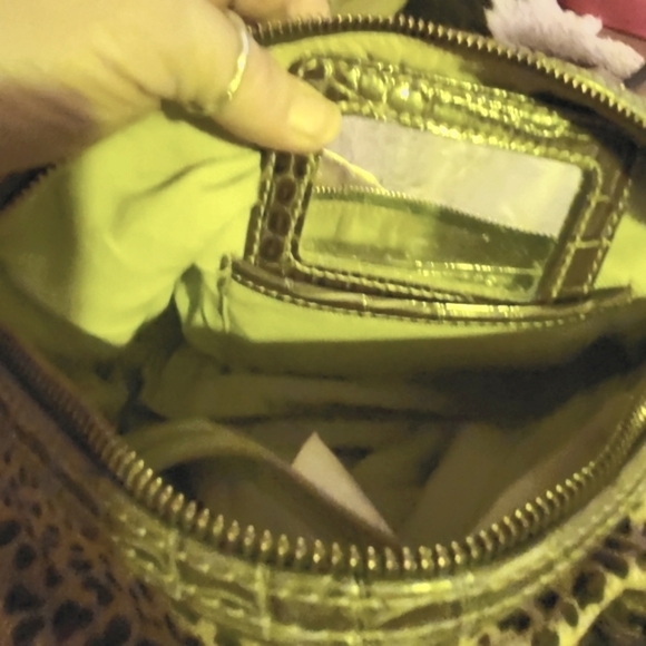 Liz Claiborne animal print satchel purse - Picture 7 of 10